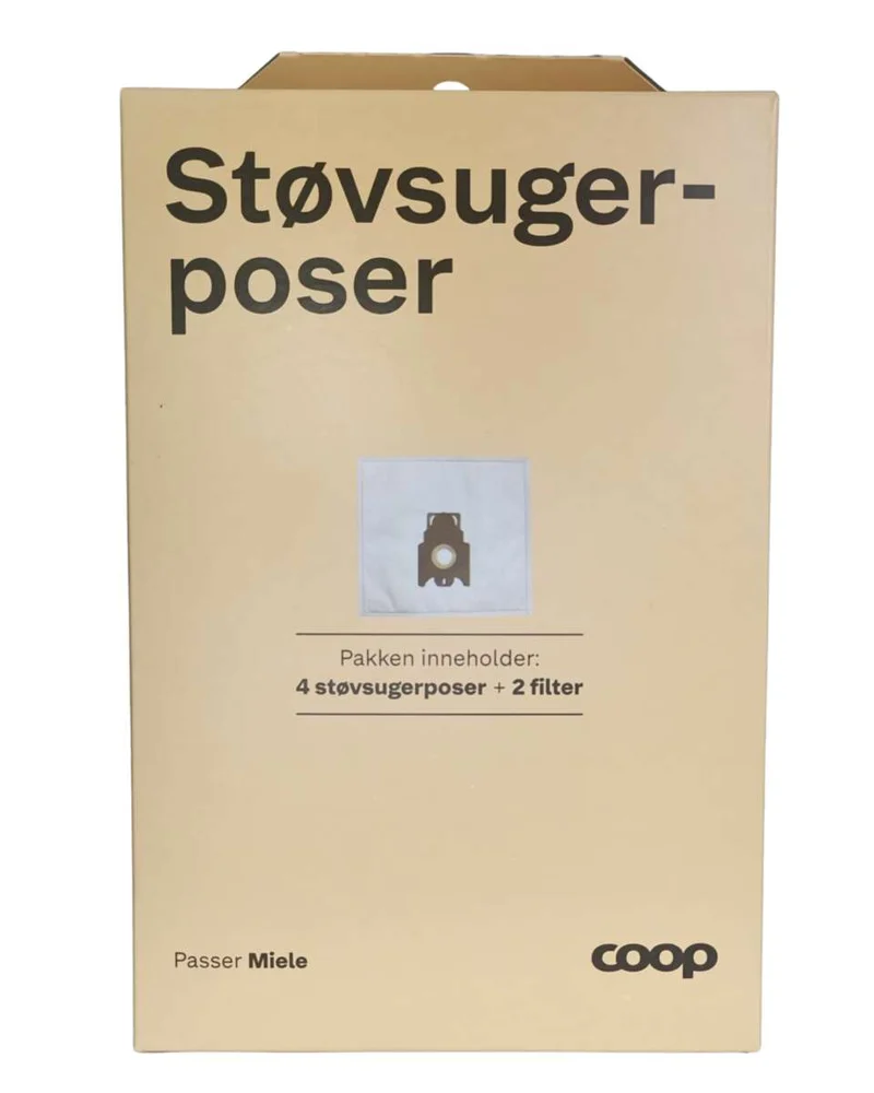 Coop MI støvsugerposer 4-pk til Miele v:3024163 Coop MI støvsugerposer 4-pk til Miele v:3024163