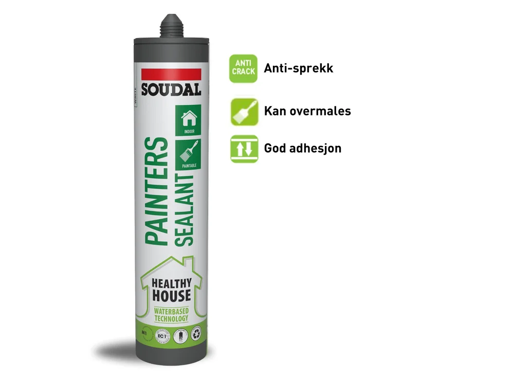 Akryl Healthy House Painters Sealant Hvit 290ml v:1797297 Akryl Healthy House Painters Sealant Hvit 290ml v:1797297