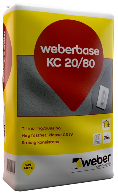 WEBER KC20/80 MUR-/PUSSMØRTEL 25KG v:5363812 WEBER KC20/80 MUR-/PUSSMØRTEL 25KG v:5363812