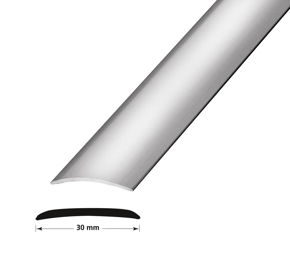 Overgangslist nr. 2, 30mm sølv 1 meter selvklebende v:3376241