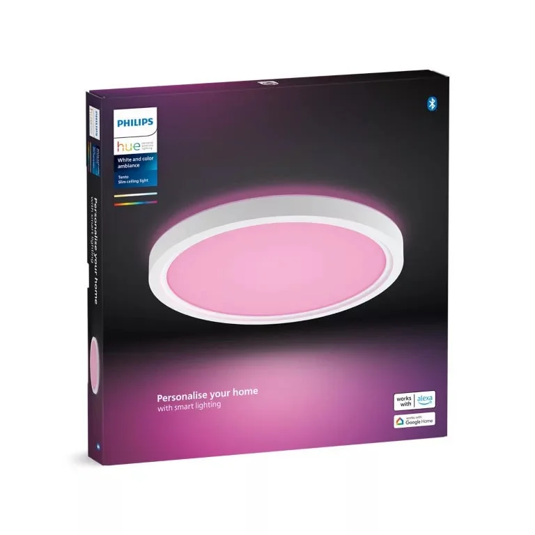 Philips Hue Takarmatur tento HUE, WCA, rund, 30 cm, 16,6W, hvit v:6037473 Philips Hue Takarmatur tento HUE, WCA, rund, 30 cm, 16,6W, hvit v:6037473