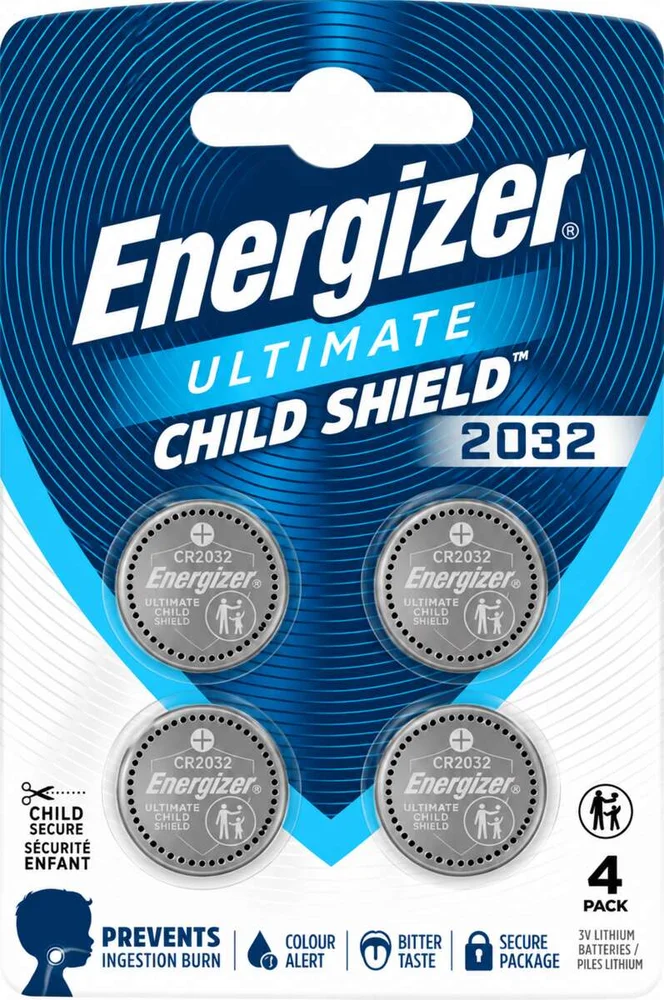 Energizer® Ultimate Lithium CR2032 batterier 4pk v:5502511