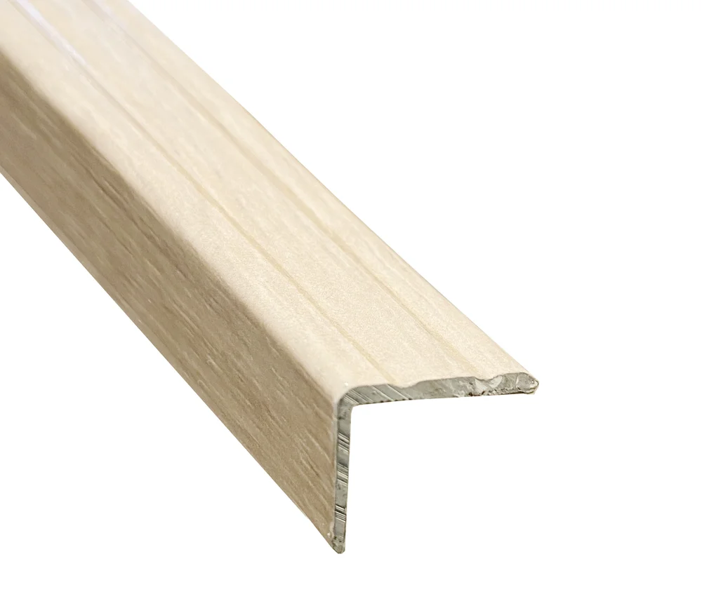 Trappenese nr 9.1 selvklebende aluminium 2 meter eik sand v:8947390