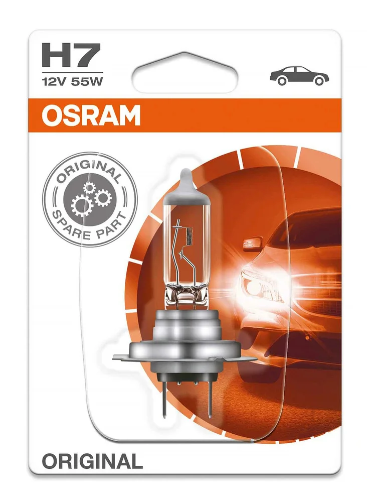 Osram Halogenlampa H7 Original 12V 55W 1p v:2116535