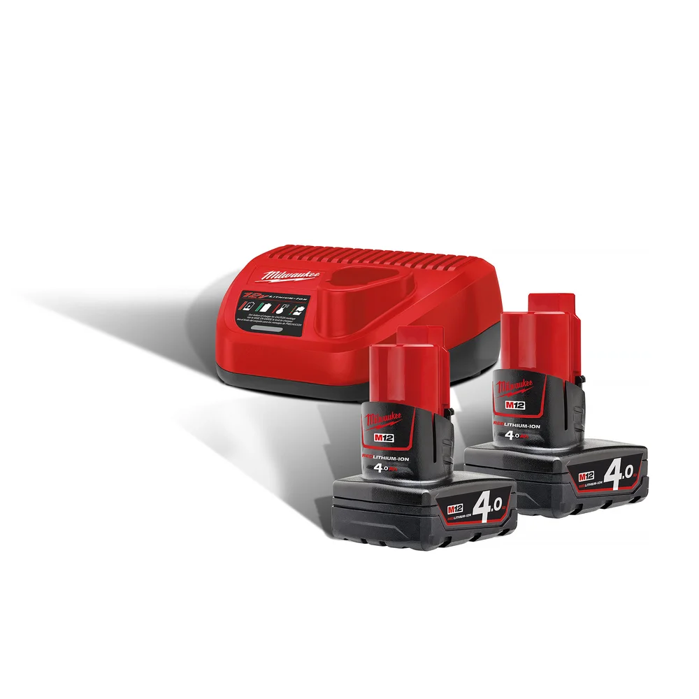 Milwaukee Batterisett M12, NRG-402 v:8734805