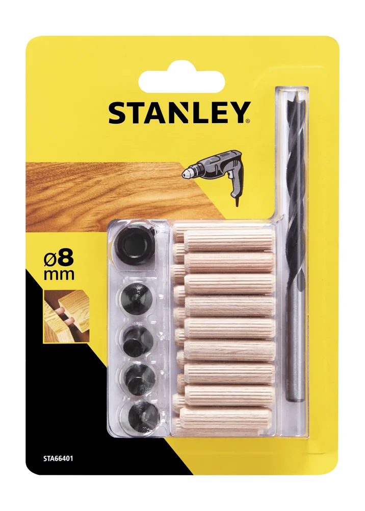Treplugg sett 8mm sta66401 26 deler v:4846978 Treplugg sett 8mm sta66401 26 deler v:4846978