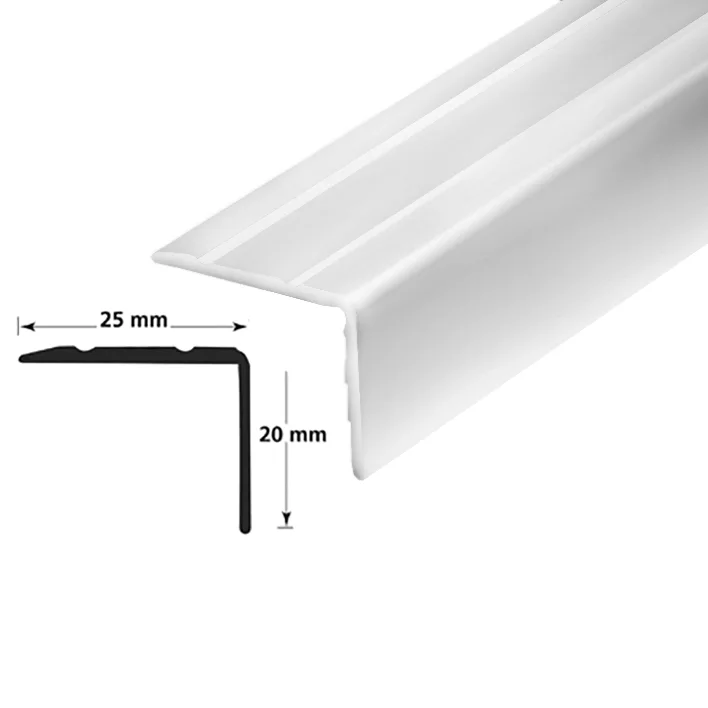 Trappenese nr 9.1 selvklebende aluminium 1,5 meter sølv v:1445972