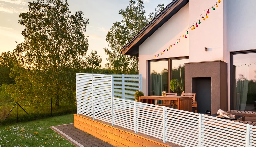 Terrassevegg i moderne spiledesign 118×176,5 cm v:8440039