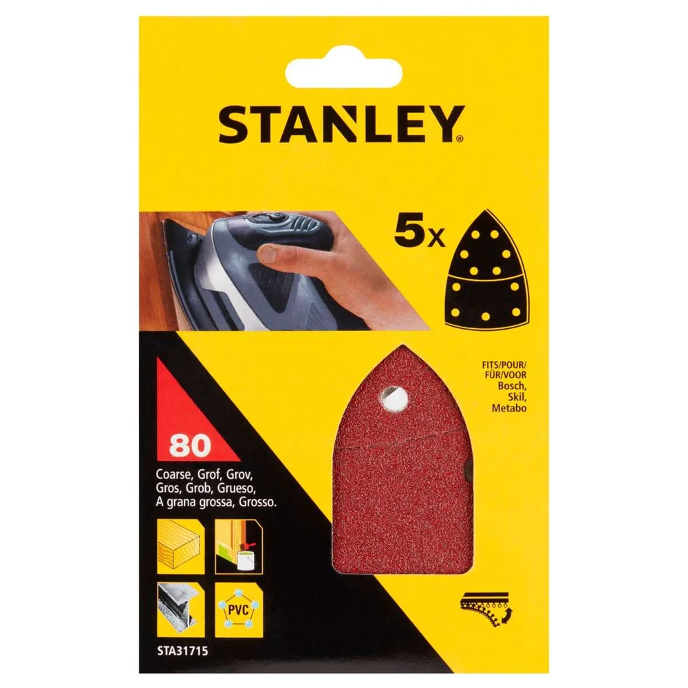 Stanley STA31715 delta slipebånd 5-pk v:3241810