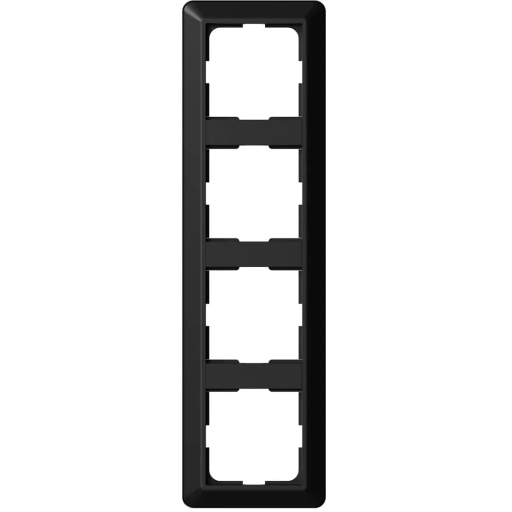 ELKO RAMME 4-HULL RS SORT v:4997327