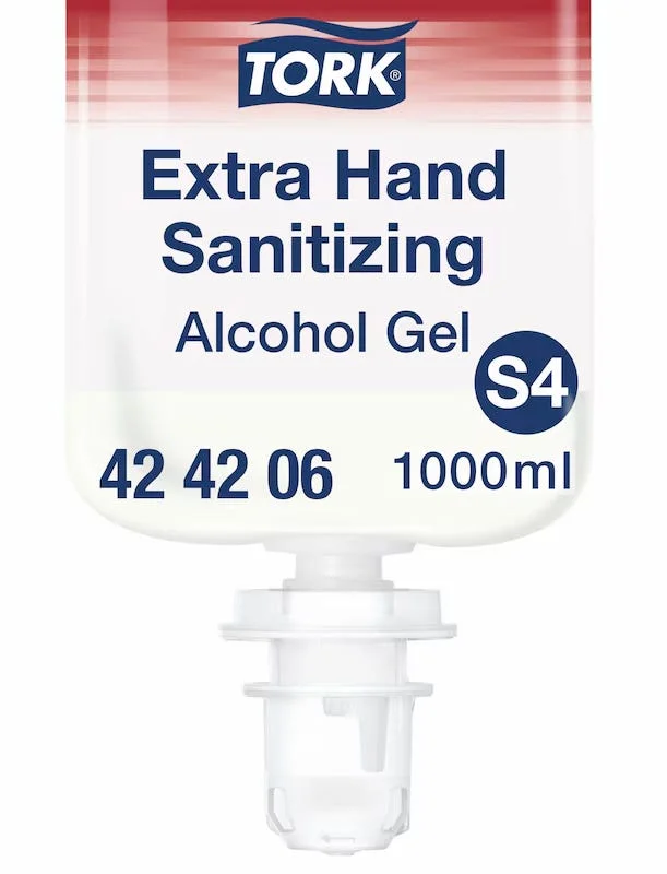 TORK HÅNDDESINFEKSJON ALKOGEL EXTRA S4 1L v:5215863 TORK HÅNDDESINFEKSJON ALKOGEL EXTRA S4 1L v:5215863