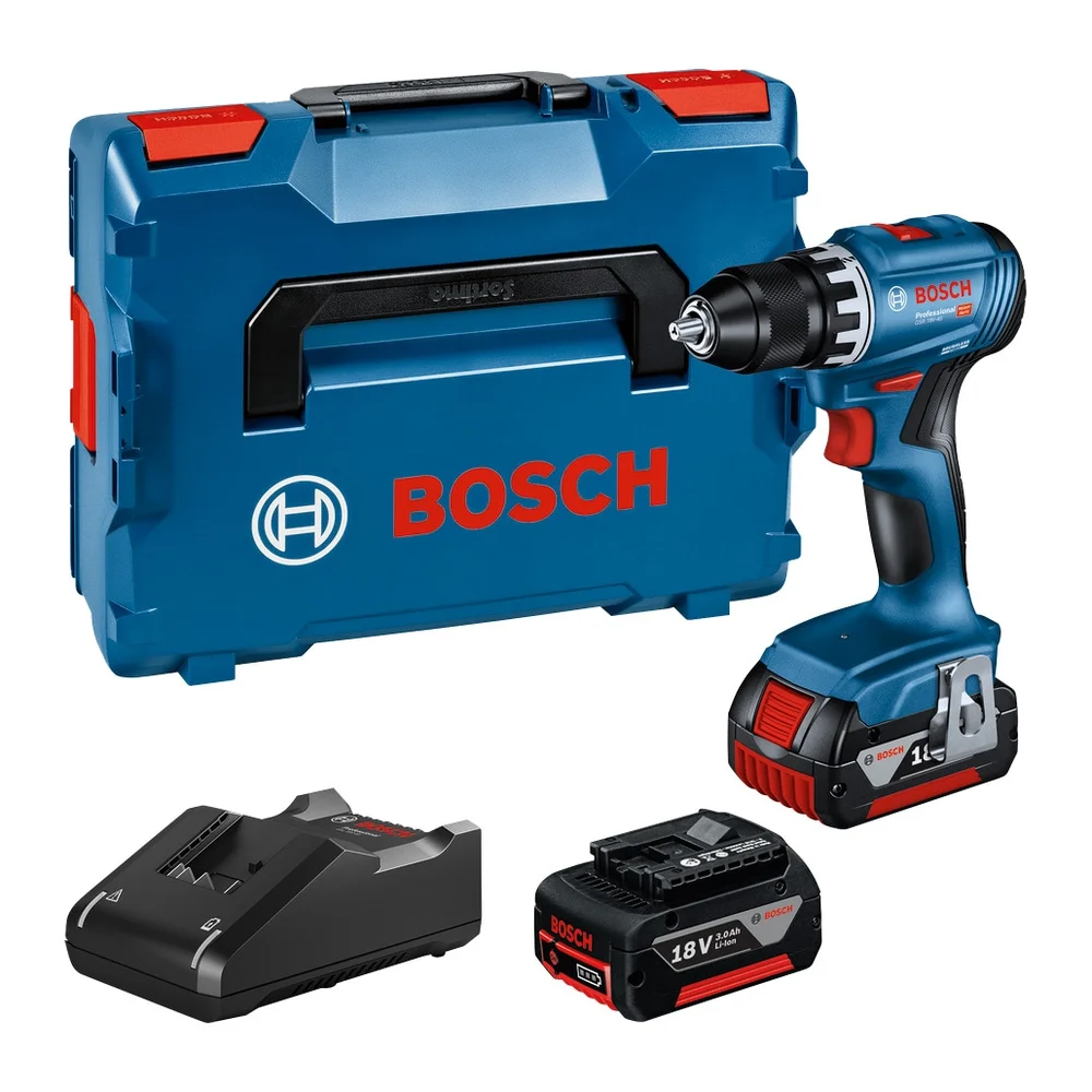 Bosch Skruetrekkere GSR 18V-45, inkludert 2 stk 3,0Ah-batterier & hurtiglader i L-BOXX 136 v:3748684