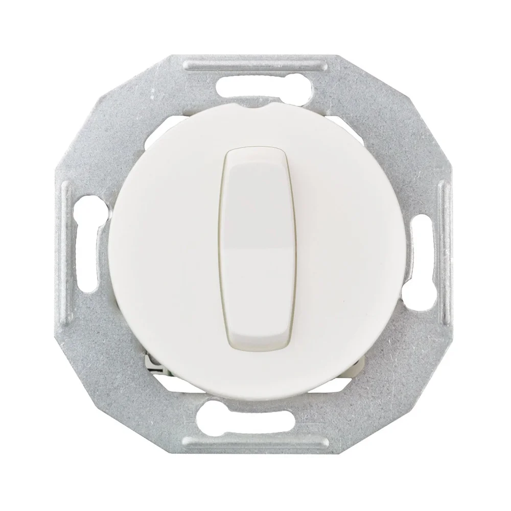 Schneider Electric Bryter, Renova, vippeknapp, trapp/1-pol, innfelt, 16A, hvit v:1535961