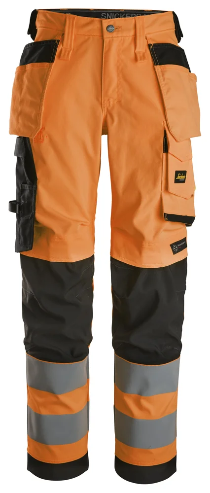 Bukse 6743 kl 2 dame highvis oransje str 84 v:8834435
