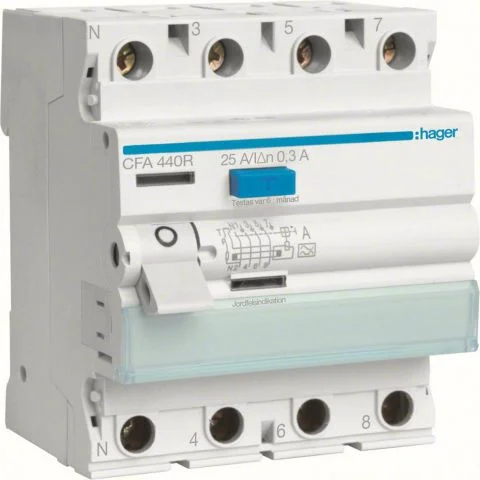 CFA440R Hager Jordfeilbryter 3027757 CFA440R Hager Jordfeilbryter 3027757