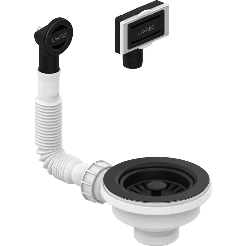 LAVABO UNIVERSAL BUNNVENTIL M/OVERLØP SORT v:7275948 LAVABO UNIVERSAL BUNNVENTIL M/OVERLØP SORT v:7275948