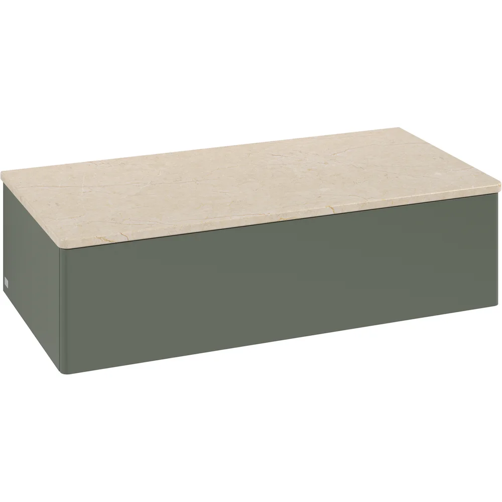 V&B ANTAO SIDESKAP 1 SKUFF GLATT 1000X268X500 GRØNN/CRÉME v:4313285