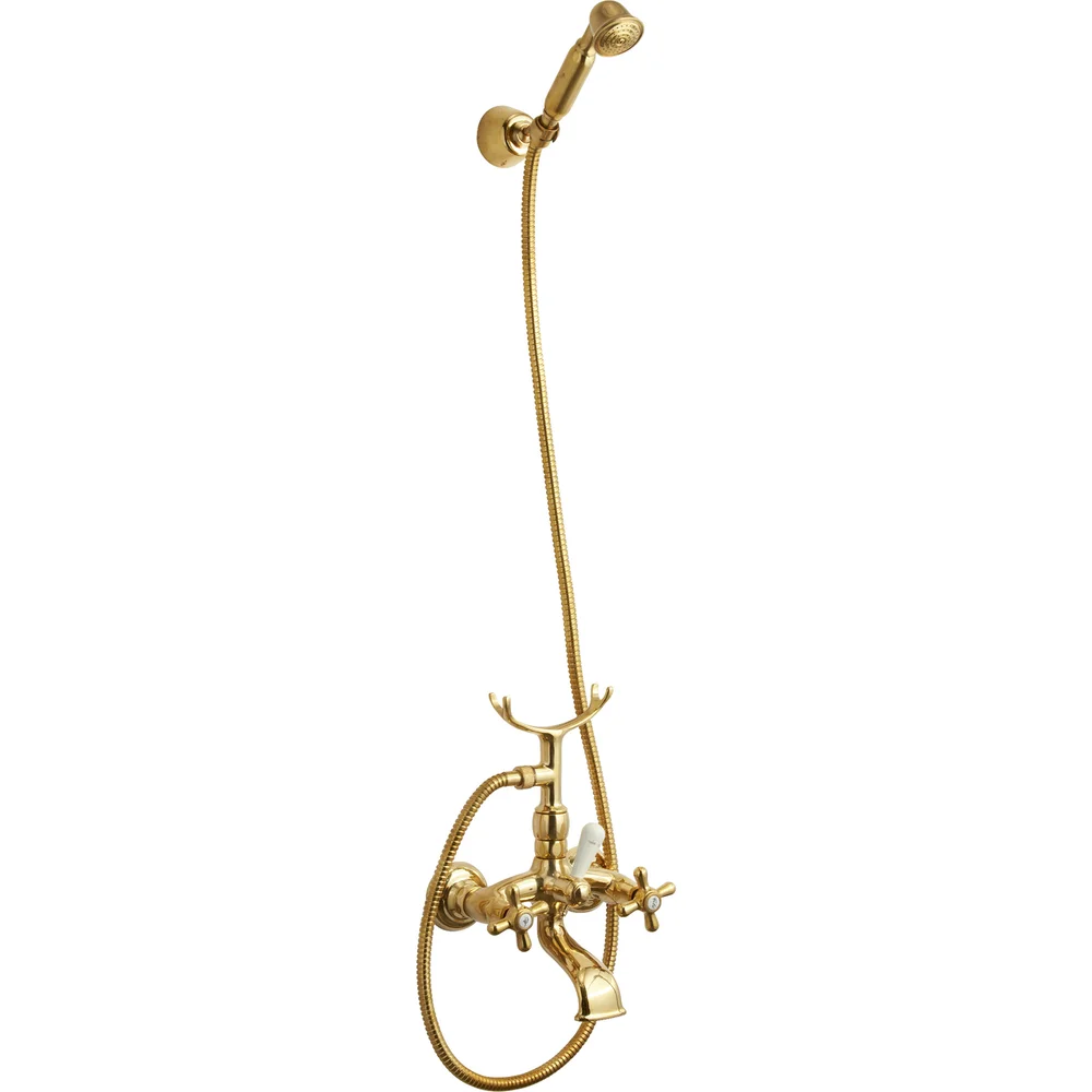 LAVABO RETRO TO-GREPS BADEKARARMATUR MASSIV MESSING v:6582158