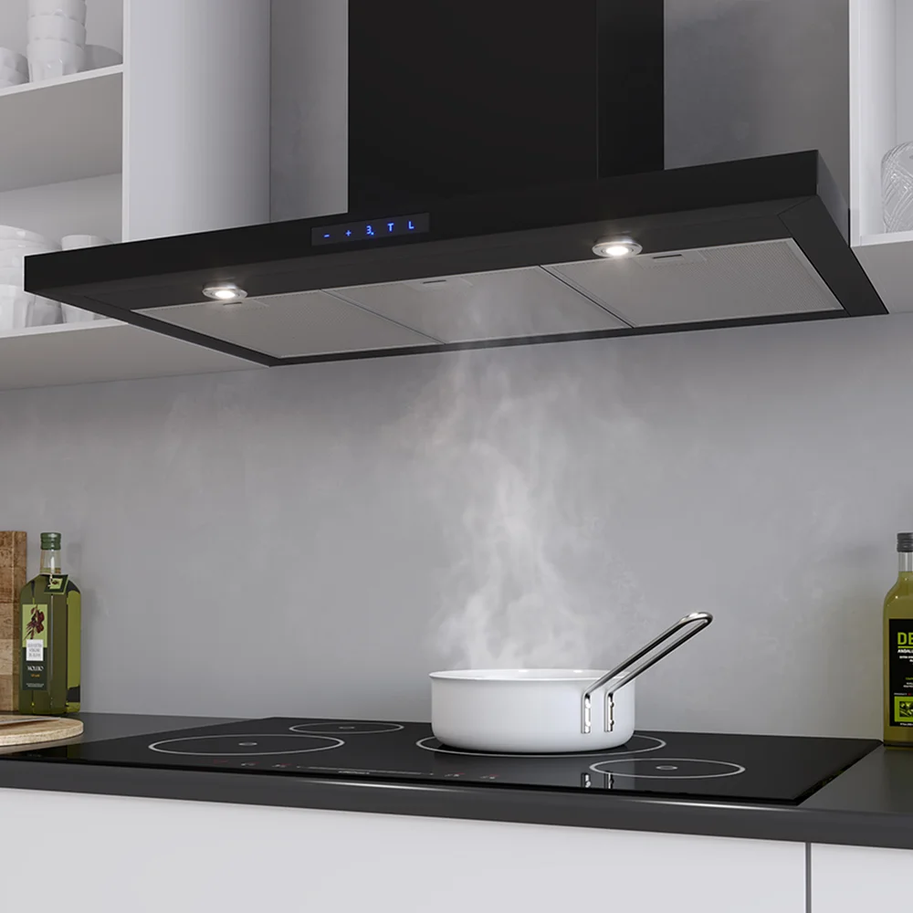 THERMEX HARWICH II KJØKKENHETTE 90CM SORT v:9599539 THERMEX HARWICH II KJØKKENHETTE 90CM SORT v:9599539