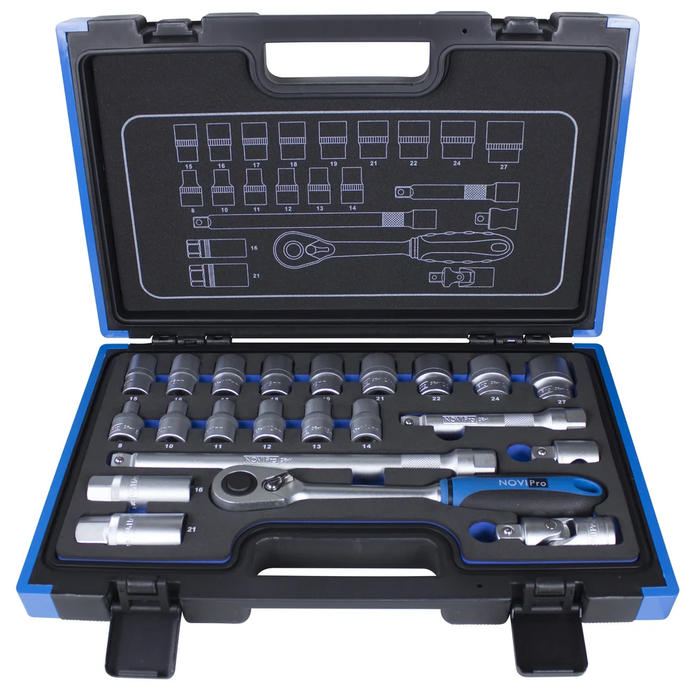 NOVIPro pipesett 1/2″ 22 deler v:8778060 NOVIPro pipesett 1/2″ 22 deler v:8778060
