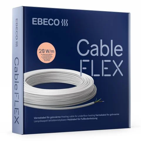 Cableflex 20 Ebeco Gulvvarmekabel 3131120 Cableflex 20 Ebeco Gulvvarmekabel 3131120
