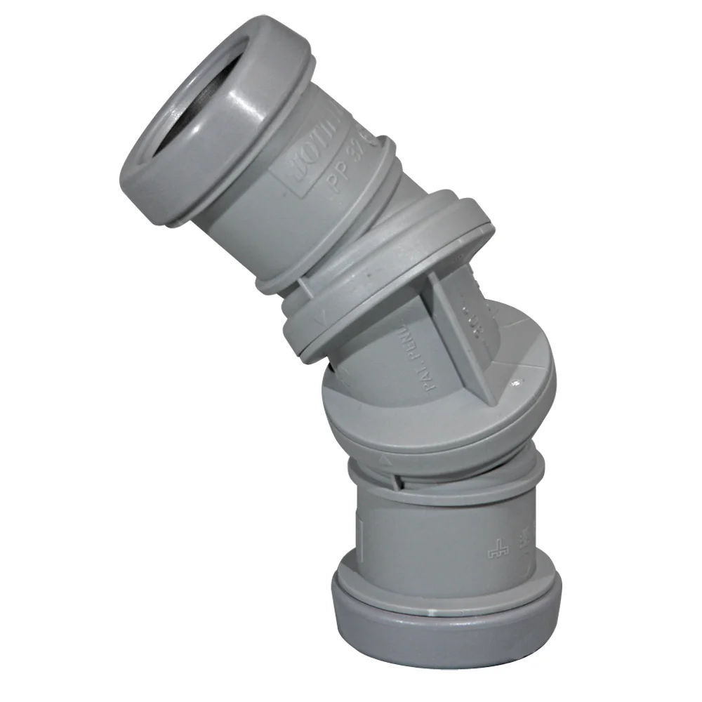 JOTIFLEX 32MM BEND 0-90° DOBBELMUFFE GRÅ v:3661497 JOTIFLEX 32MM BEND 0-90° DOBBELMUFFE GRÅ v:3661497