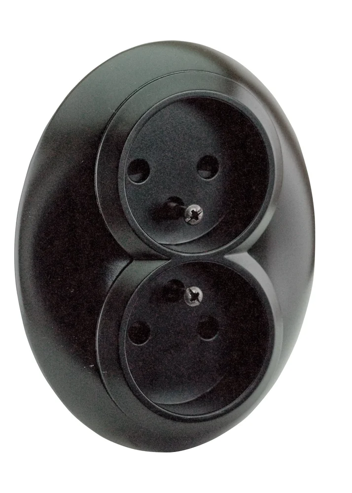 Schneider Electric Vegguttak Renova, innfelt, 2-veis, ujordet, svart v:7913520