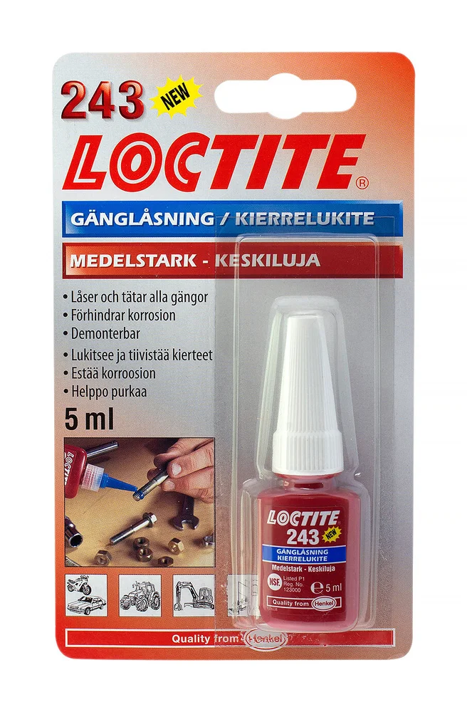 Loctite Gjengelåsing 243 v:3311916 Loctite Gjengelåsing 243 v:3311916