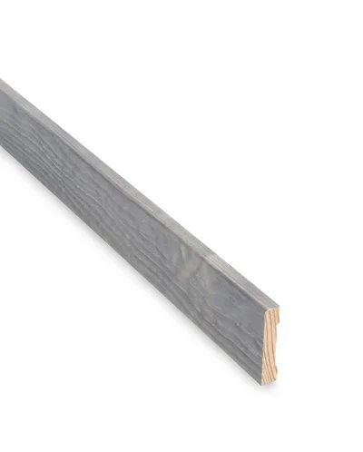 Gulvlist rund kant steingrå Furu 12x058 v:5066104