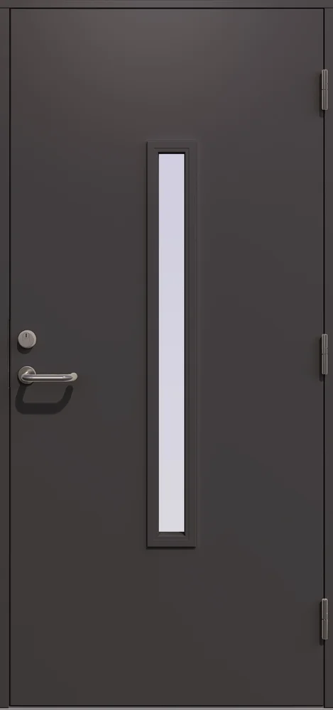 Ytterdør Herakles 100 x 210 cm venstrehengslet mørk grå v:4404050