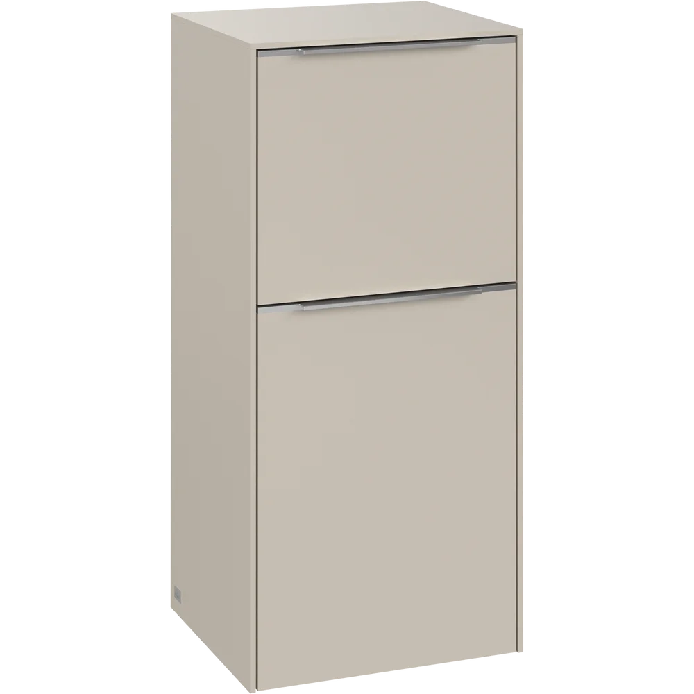 V&B SUBWAY 3.0 SIDESKAP 40X86 VENSTRE CASHMERE GREY HÅNDTAK I KROM v:6222963