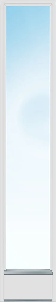 Sidefelt ytterdør Slp1 Frosta med frostet glass hvit 50×200 cm v:8180091