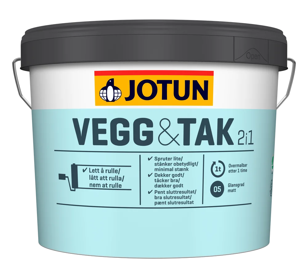 Vegg og tak matt b-base 9 l – veggmaling | interiørmaling fra Jotun v:9589279 Vegg og tak matt b-base 9 l – veggmaling | interiørmaling fra Jotun v:9589279