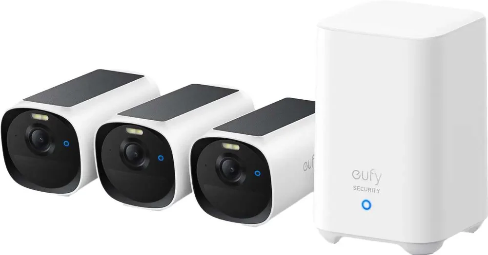 EufyCam E40 3-Kamera Sikkerhetssystem med HomeBase 2 v:7604081