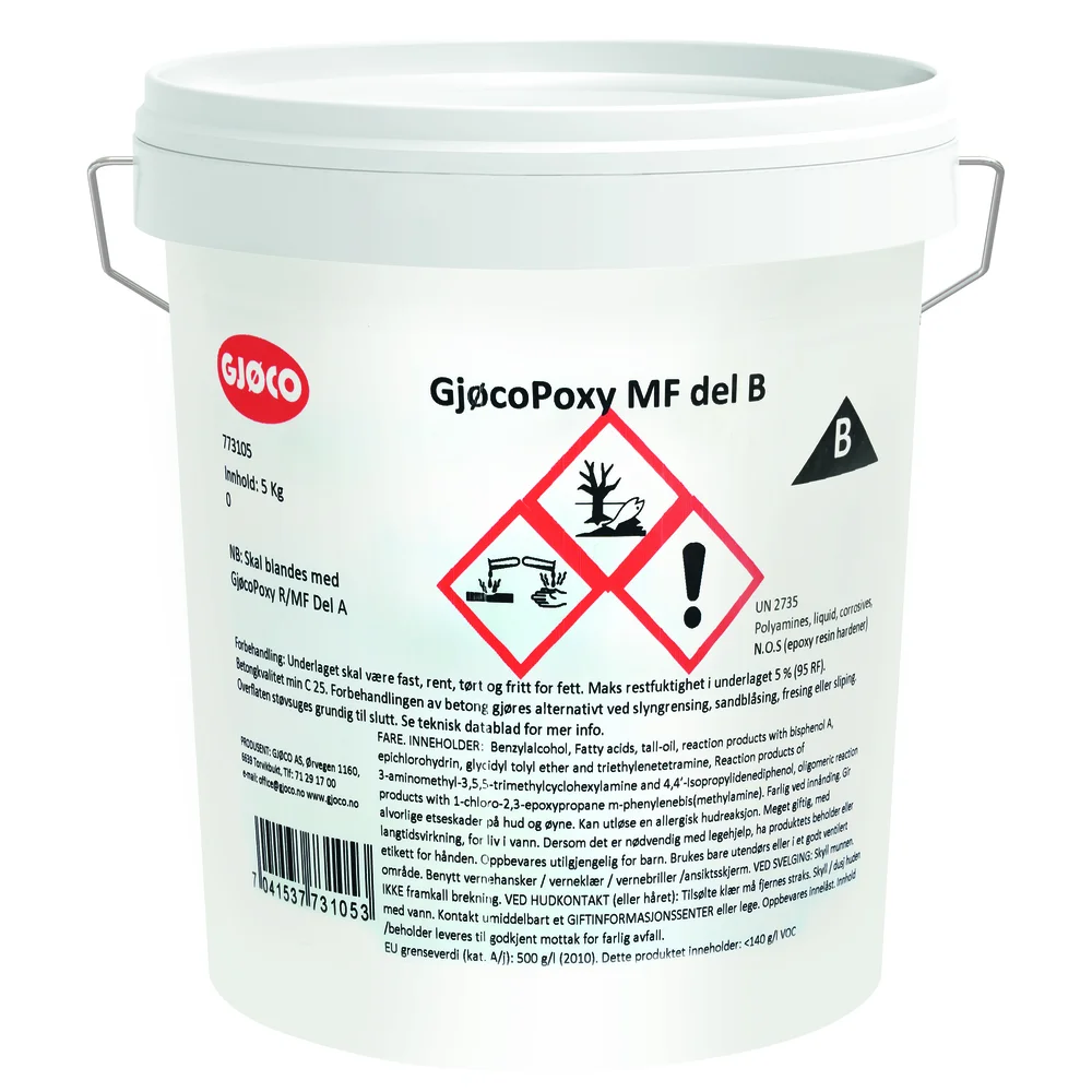 Gjøcopoxy mf del b 5 kg gjøco v:2137353