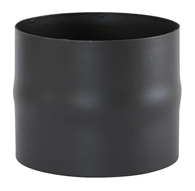 Røykrør Ø150 sort matt emalje 1,5mm skjøtestykke Ø150-Ø150 innsnevret begge ender v:5252995 Røykrør Ø150 sort matt emalje 1,5mm skjøtestykke Ø150-Ø150 innsnevret begge ender v:5252995