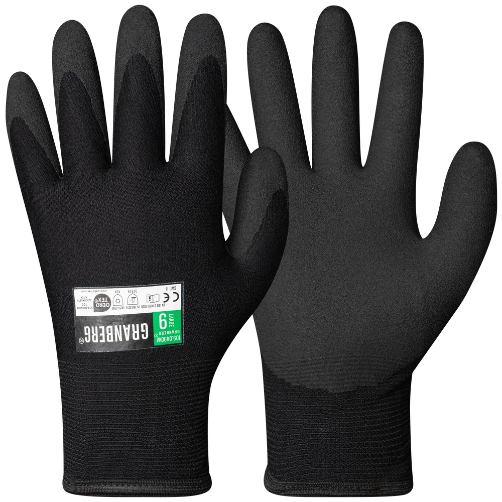 Hanske nylon PVC belegg str 10 foret granberg black diamond v:3750056