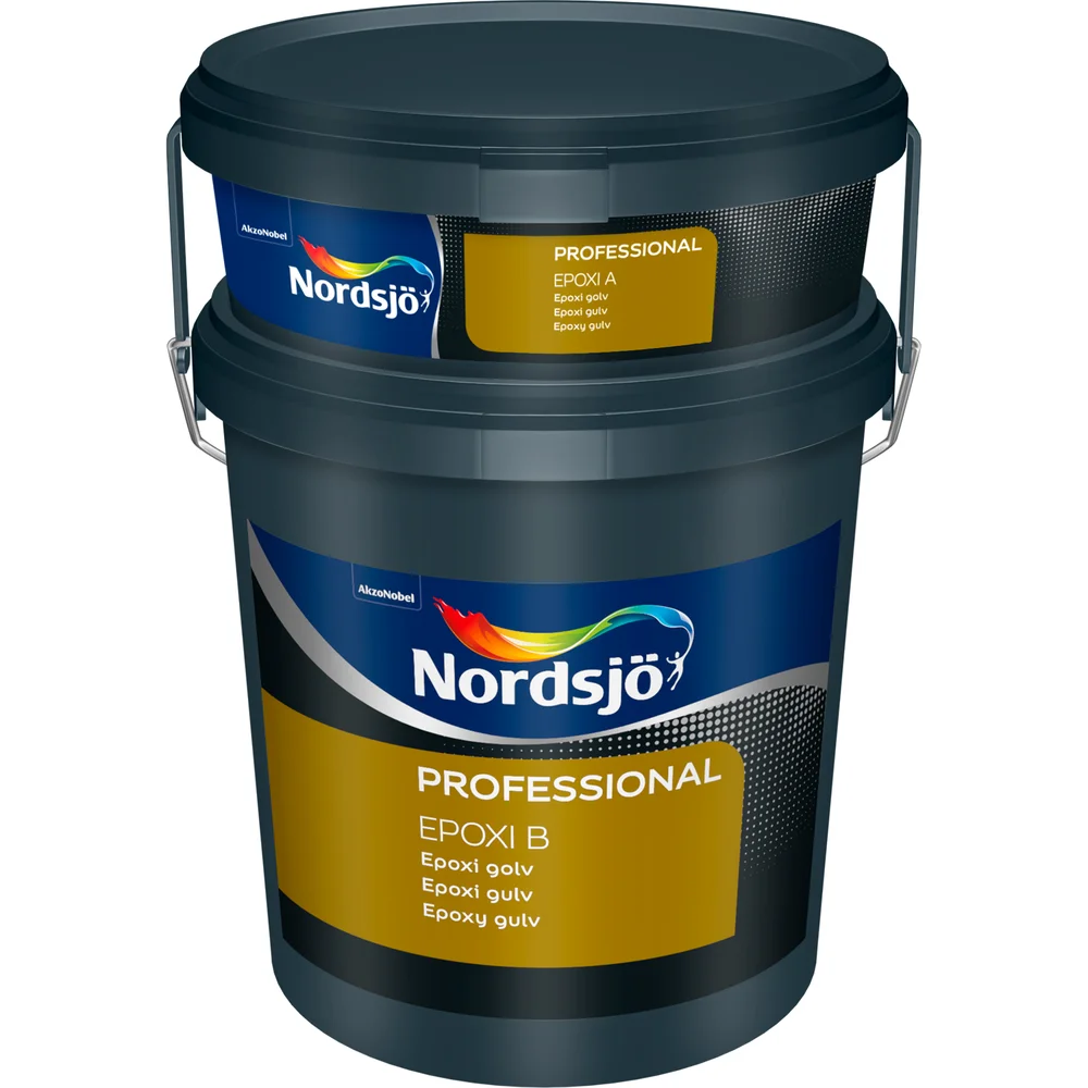 NORDSJØ PROFESSIONAL EPOXY GULV LYS GRÅ 10L INKL. HERDER v:3006515
