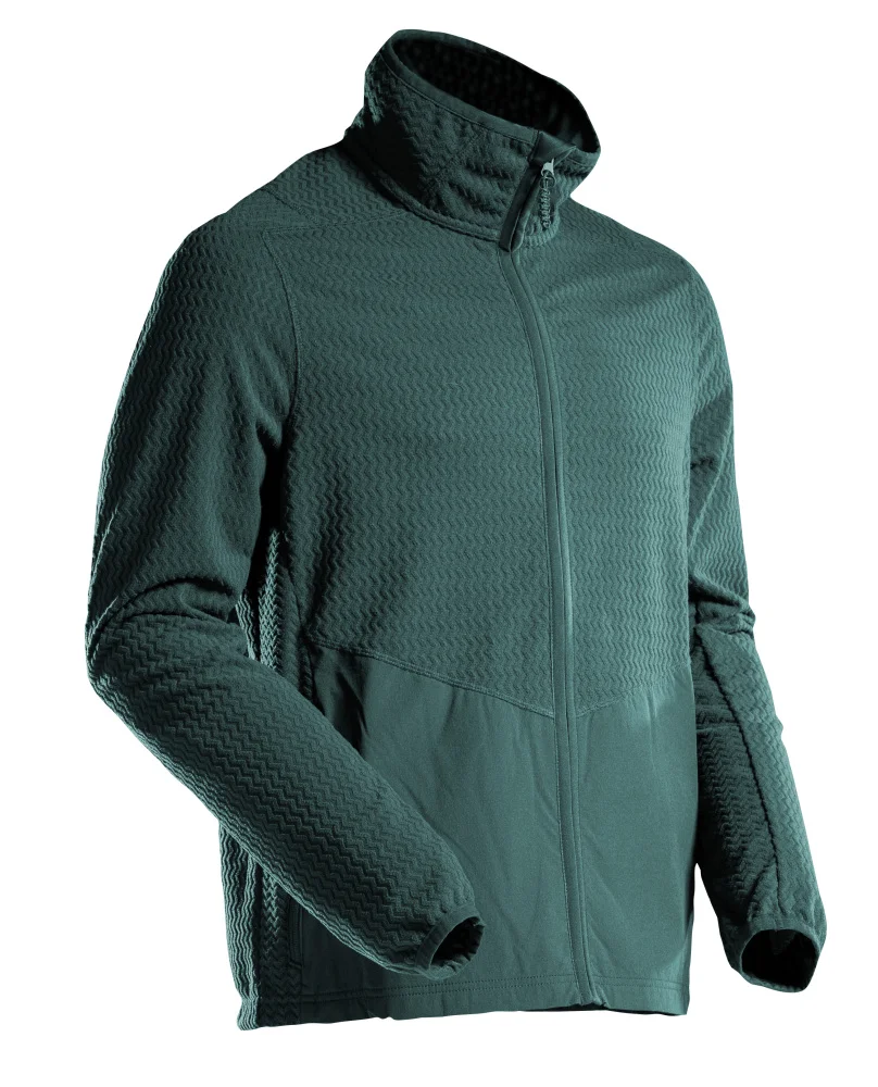 Genser mikrofleece xl skogsgrønn med glidelås v:6865583 Genser mikrofleece xl skogsgrønn med glidelås v:6865583