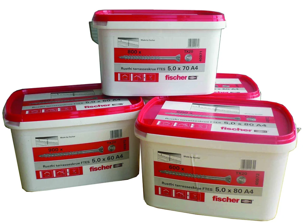 Treskrue a4 ftes tx20 5 x 60 mm 900 stk v:3330674
