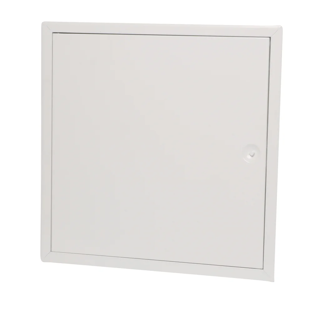 Inspeksjonsluke 400 x 400 mm hvit stål v:9380956