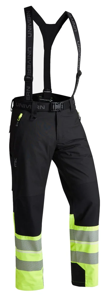 UNIVERN SKALLBUKSE PROTEC KL.1 SVART/GUL v:9069034