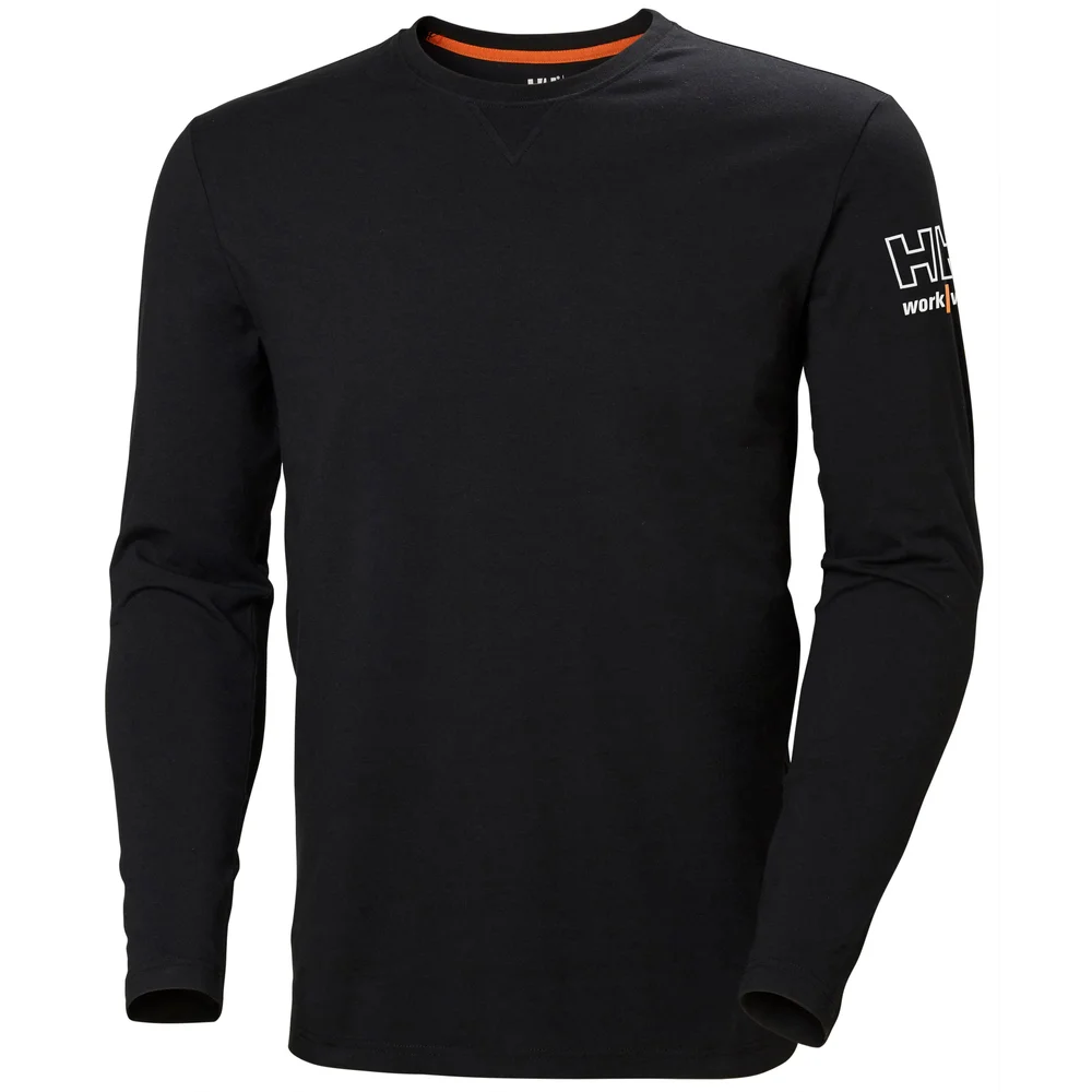 Helly Hansen Workwear Langærmet T-skjorte Kensington, svart v:1729374 Helly Hansen Workwear Langærmet T-skjorte Kensington, svart v:1729374