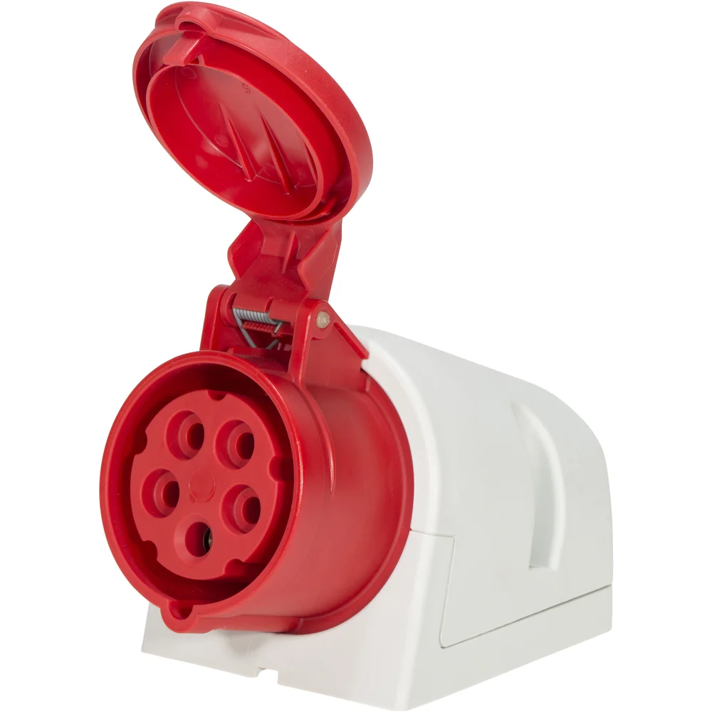 CEE STIKKONTAKT FOR RUNDPLUGG 4-POL M/JORD 400V 16A v:9976819
