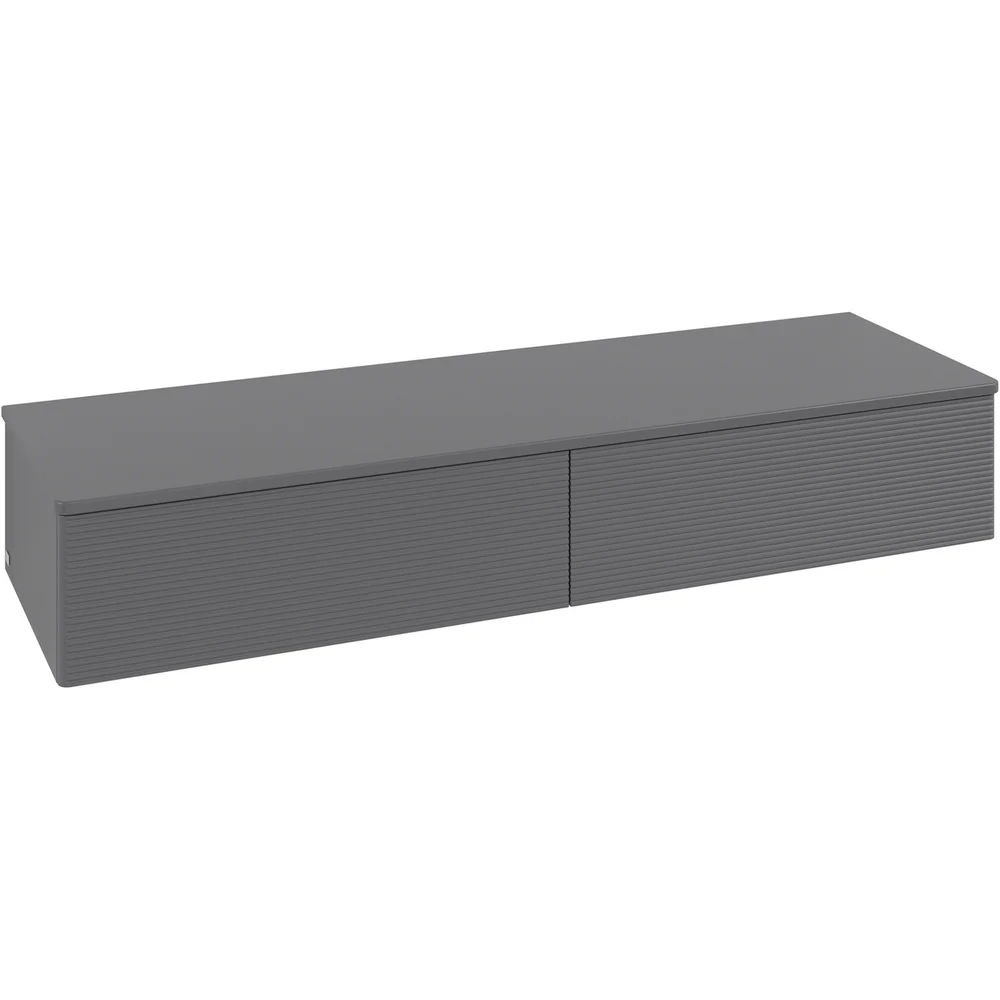 V&B ANTAO SIDESKAP 2 SKUFFER RILLET 1600X268X500 M/LYS ANTRASITT v:7510388