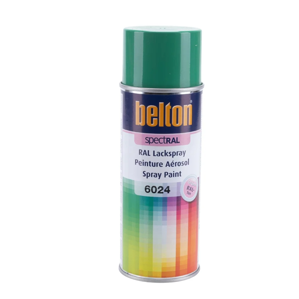 Belton Spraymaling, Trafikkgrønn RAL 6024, 400 ml v:1277184 Belton Spraymaling, Trafikkgrønn RAL 6024, 400 ml v:1277184