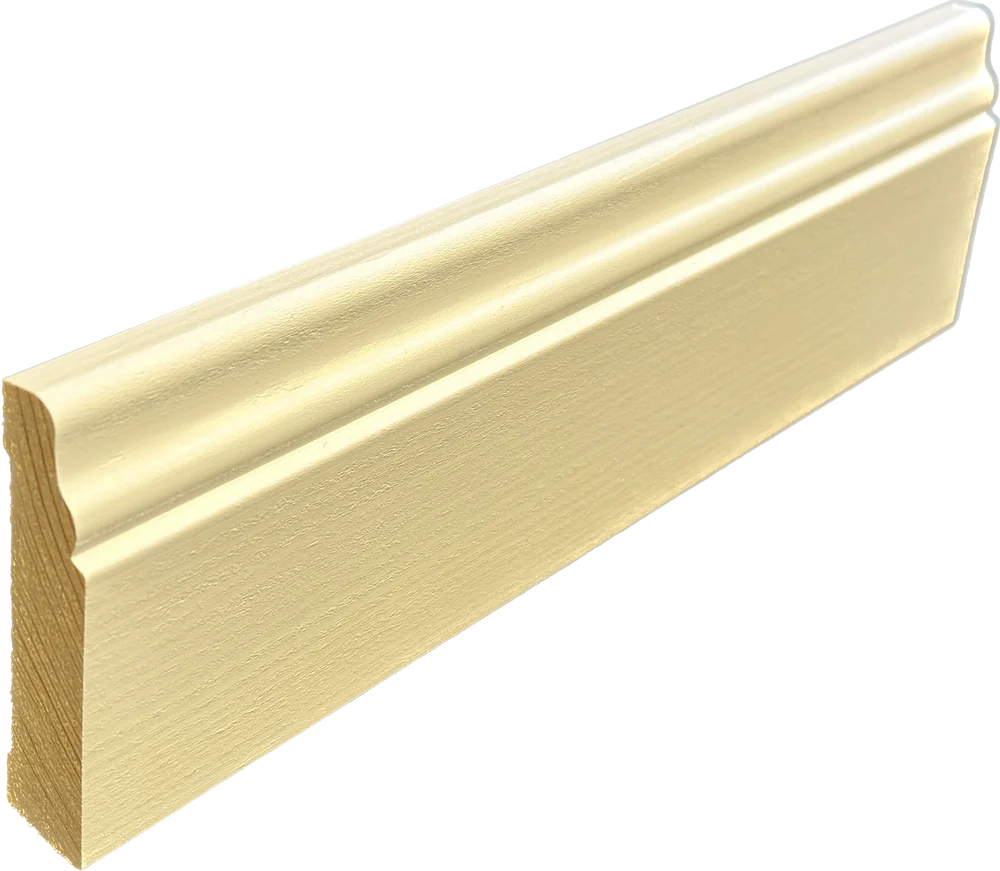 Fotlist furu malt 15x70x4400 mm hvit lona v:3430113 Fotlist furu malt 15x70x4400 mm hvit lona v:3430113