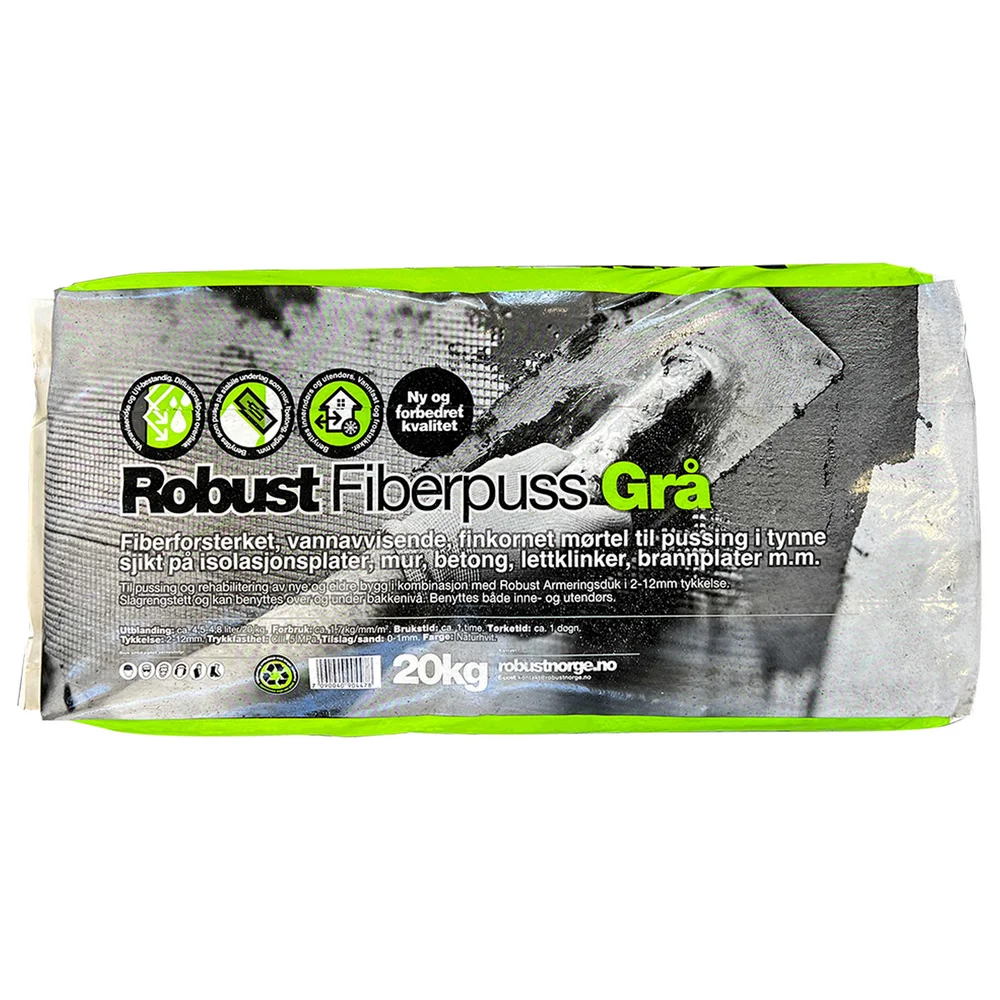 ROBUST FIBERPUSS GRÅ 20KG v:1349256 ROBUST FIBERPUSS GRÅ 20KG v:1349256