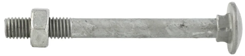 Låseskrue varmforsinket m/mutter 10×130 mm delgjenget DIN603/555 30 stk v:7719084 Låseskrue varmforsinket m/mutter 10×130 mm delgjenget DIN603/555 30 stk v:7719084