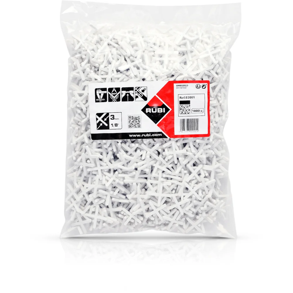 RUBI FLISEKRYSS 3MM 1000 STK. v:6291556 RUBI FLISEKRYSS 3MM 1000 STK. v:6291556